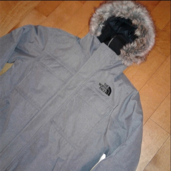 The North Face Gotham II 550 DryVent Down Parka Jacket small Gray TNF S puffer - Picture 2 of 14